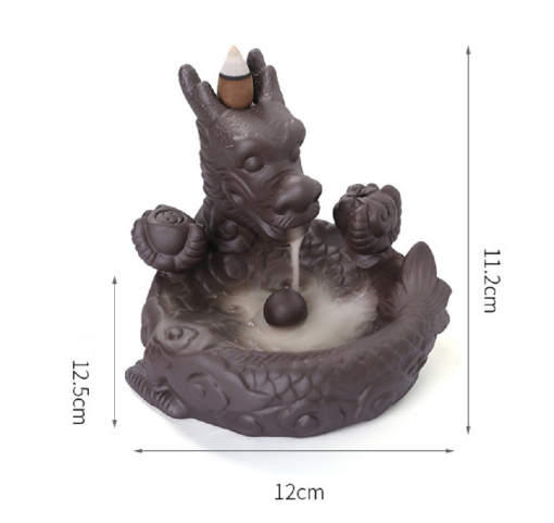 Dragon Waterfall Incense Burner with free Cones - Image 4