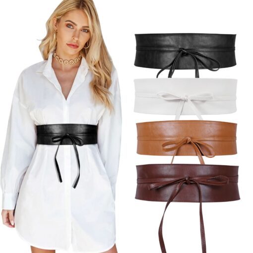 PU Leather Obi Belt