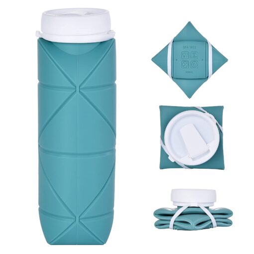 Outdoor Sports 600ml Silicone Folding Water Cup - Image 4