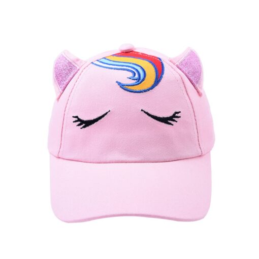 Kids Baseball Summer Cap - Unicorn or Cat Sunshade Hat - Image 17