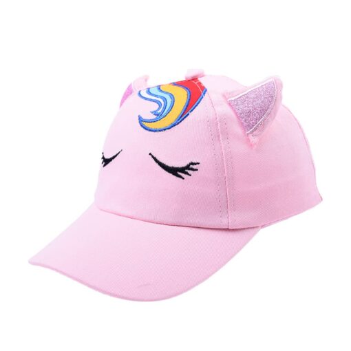 Kids Baseball Summer Cap - Unicorn or Cat Sunshade Hat - Image 18