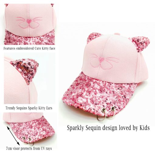 Kids Baseball Summer Cap - Unicorn or Cat Sunshade Hat - Image 23