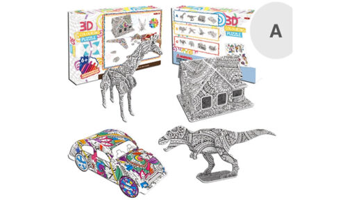 DIY 3D Shape Colouring Puzzle Set - 3 Options - Image 5