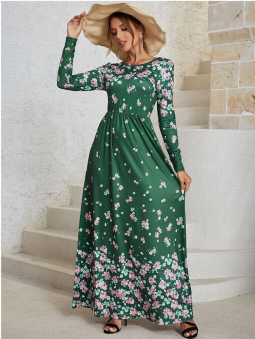 Ladies Casual Boho Maxi Dress - Image 2