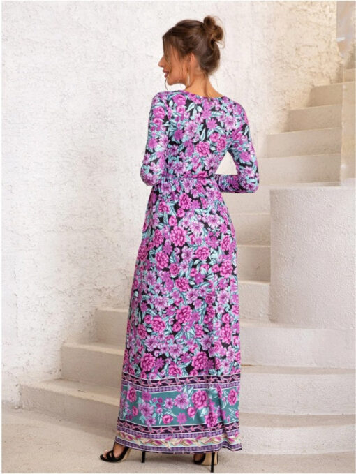 Ladies Casual Boho Maxi Dress - Image 6