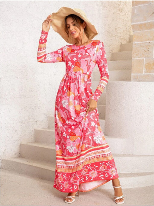 Ladies Casual Boho Maxi Dress - Image 7