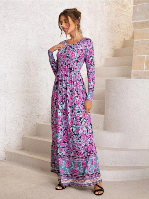 Ladies Casual Boho Maxi Dress - Image 8