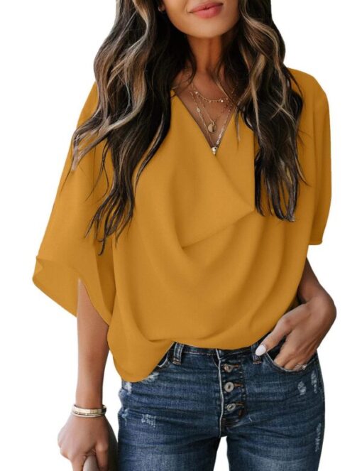 Casual Loose Chiffon Blouse - Image 12