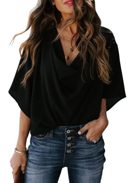 Casual Loose Chiffon Blouse - Image 13