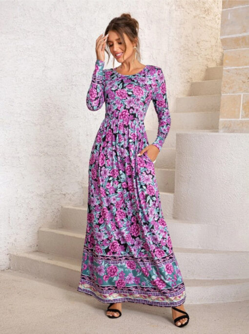 Ladies Casual Boho Maxi Dress - Image 20