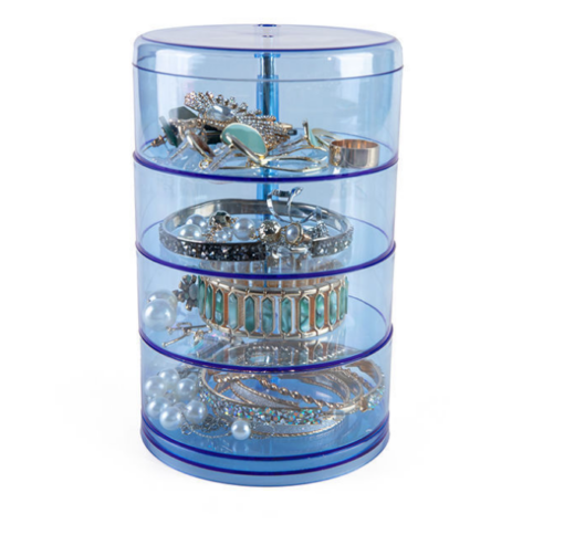 Rotating Round Shaped 4 Layers Accessories Organiser - Image 2