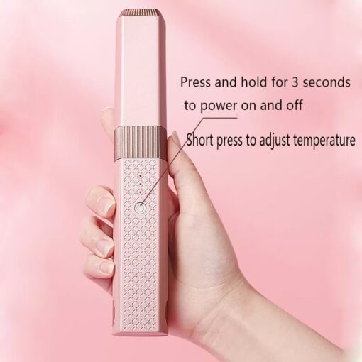 USB Rechargeable Wireless Ceramic Flat Iron Hair Straightener - Image 7