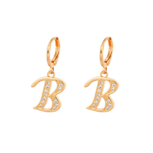 Initial Letter Dangle Earrings - Image 26