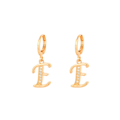 Initial Letter Dangle Earrings - Image 23