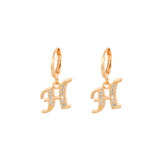 Initial Letter Dangle Earrings - Image 20