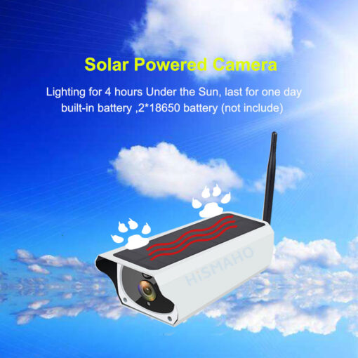 Solar Wifi camera CCTV Surveillance Bullet Two Way Audio - Image 3