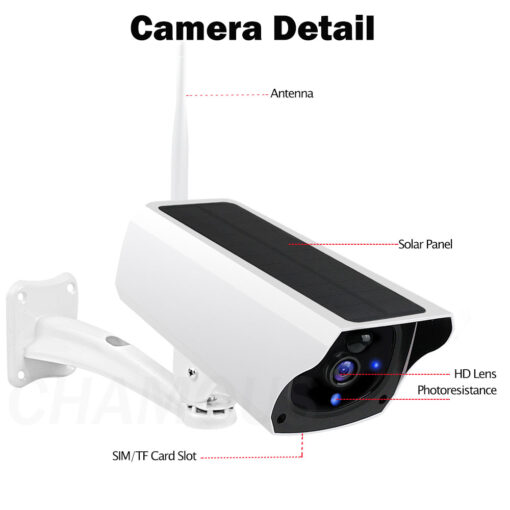 Solar Wifi camera CCTV Surveillance Bullet Two Way Audio - Image 4