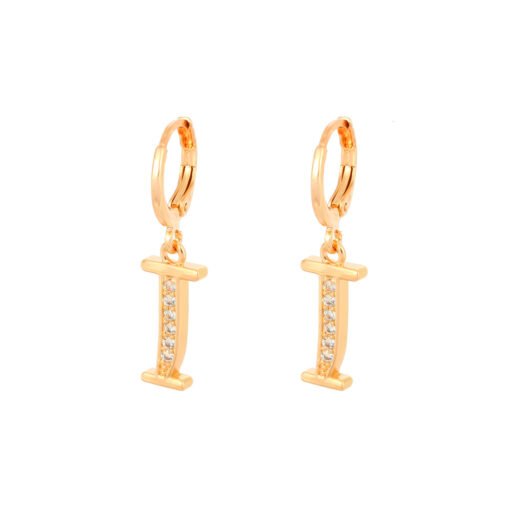 Initial Letter Dangle Earrings - Image 19