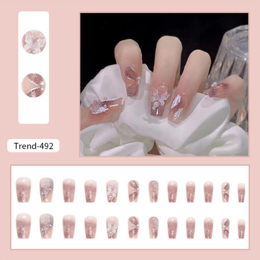 24 Pcs 3D Butterfly Decor Fake Nail - Image 4