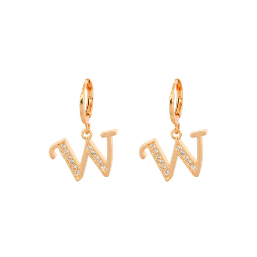 Initial Letter Dangle Earrings - Image 5