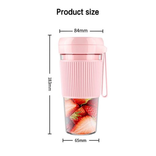 USB Rechargeable Cordless Mixer Mini Juicer Blender for Shakes and Smoothies - Image 4