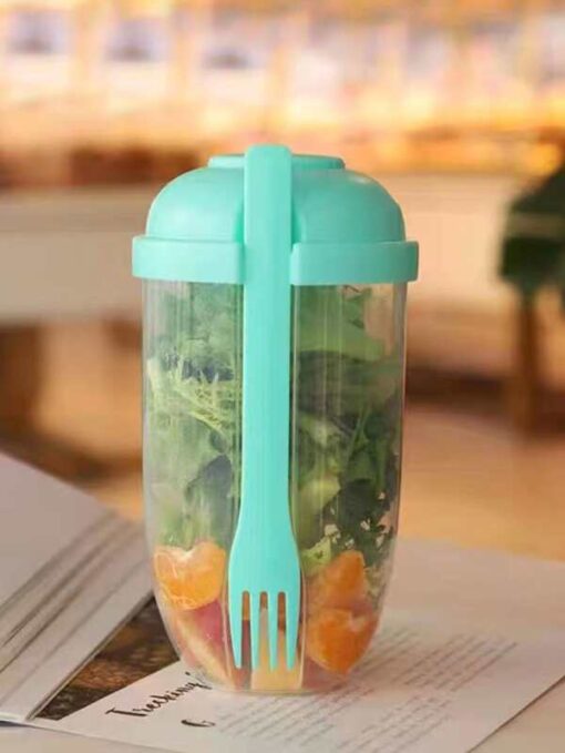 Fresh Salad Shaker Cup with Fork - Image 17