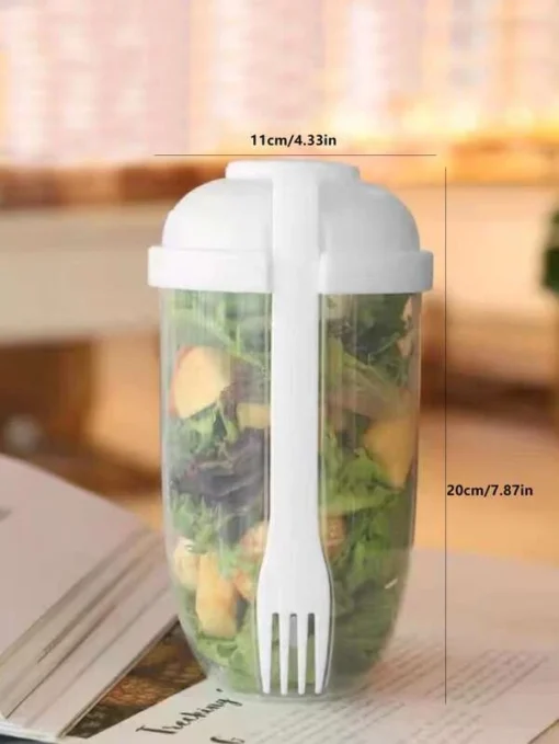 Fresh Salad Shaker Cup with Fork - Image 15