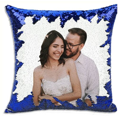 Personalised Photo Sequin Cushion Cover - Image 12