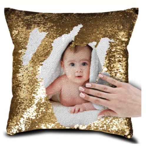 Personalised Photo Sequin Cushion Cover - Image 13