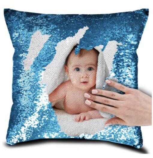 Personalised Photo Sequin Cushion Cover - Image 14