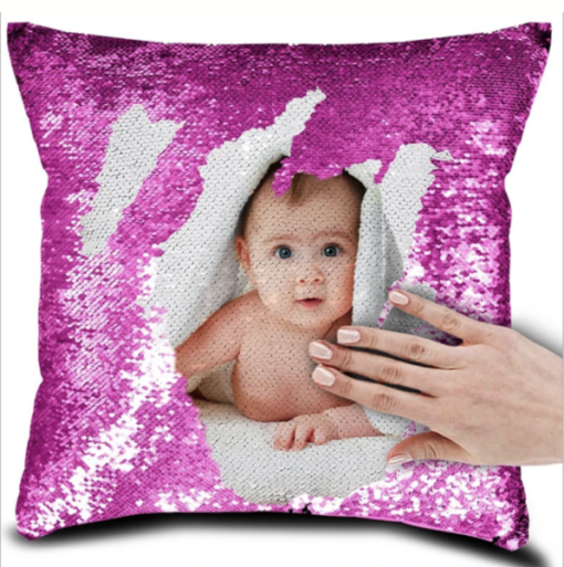 Personalised Photo Sequin Cushion Cover - Image 10