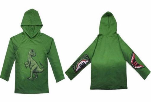 Kids Dinosaur Print Hoodie - Image 3