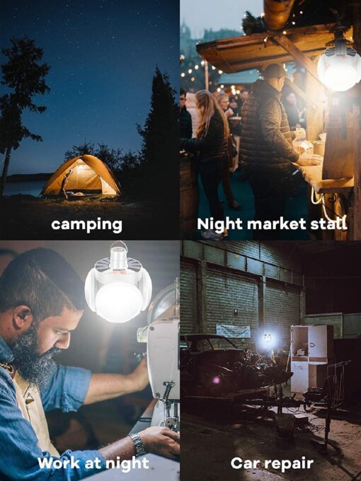 Portable Camping Football Style Solar Light - Image 8