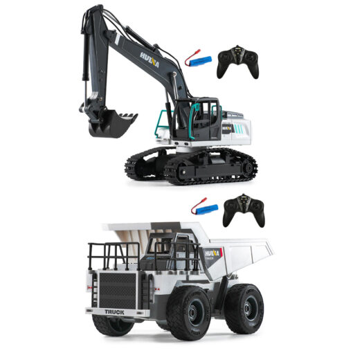 Rechargeable RC Excavator and Dump Truck - Image 18