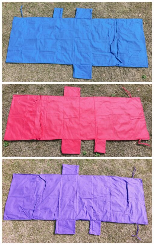 Sun Lounger Beach Towel with Two Pockets and Bag - Image 6