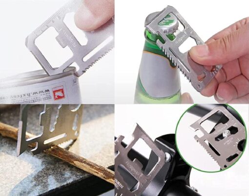 11-in-1 Survival Credit Card Multitool - Image 2