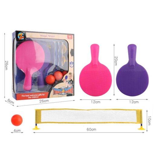 Table Tennis Set Retractable Net Children Indoors Outdoors Sport with 3 balls