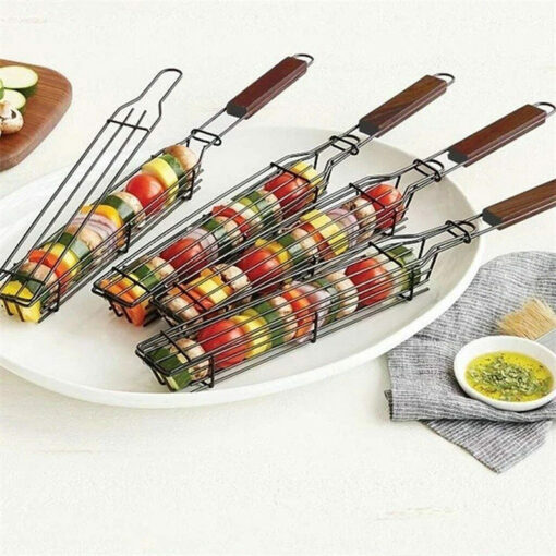 BBQ Non-Stick Grill Skewers Basket - Image 2