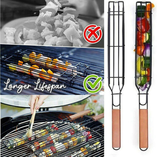 BBQ Non-Stick Grill Skewers Basket - Image 8