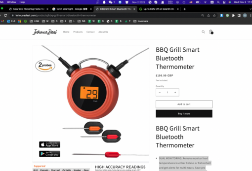 BBQ Grill Smart Bluetooth Thermometer - Image 10