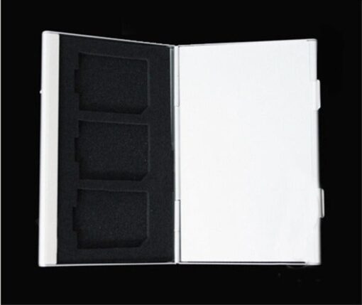 4 SD and 8 TF Card Slots Memory Card Storage Case - Image 3