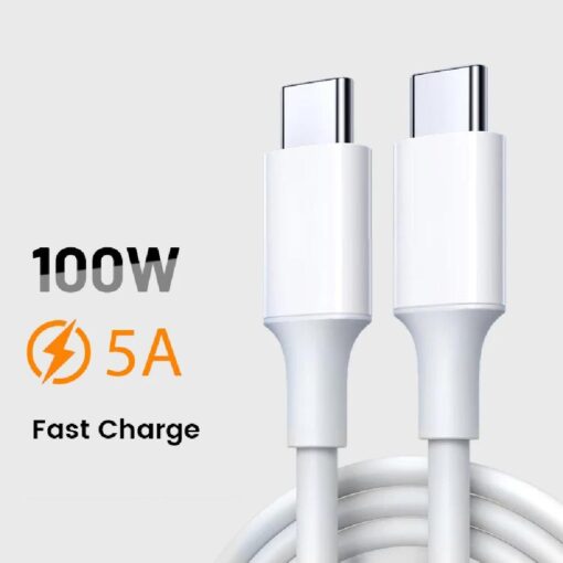 1m or 2m 100w USB C to USB C Cable - Image 7