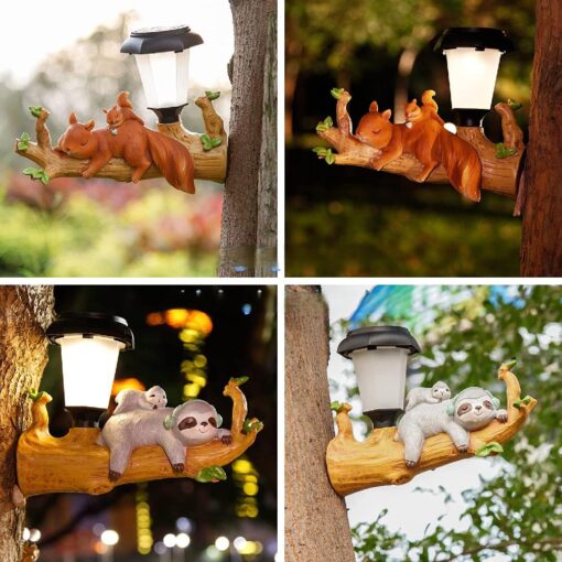 LED Night Light Cartoon Animal Statue Solar Light - Image 4