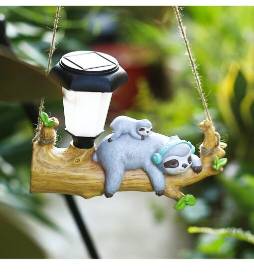 LED Night Light Cartoon Animal Statue Solar Light - Image 10