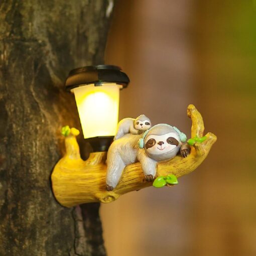 LED Night Light Cartoon Animal Statue Solar Light - Image 9