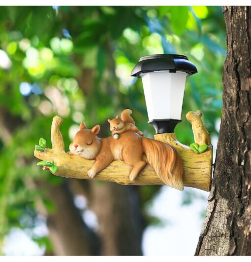 LED Night Light Cartoon Animal Statue Solar Light - Image 7