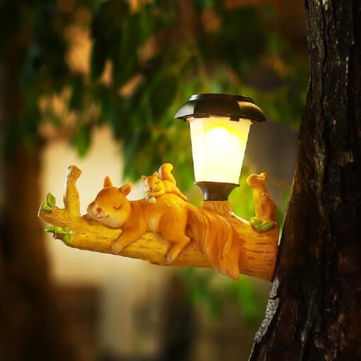 LED Night Light Cartoon Animal Statue Solar Light - Image 6