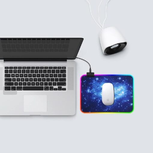 Non-Slip Rubber RGB LED Lighting Mouse Pad Mat - Image 6