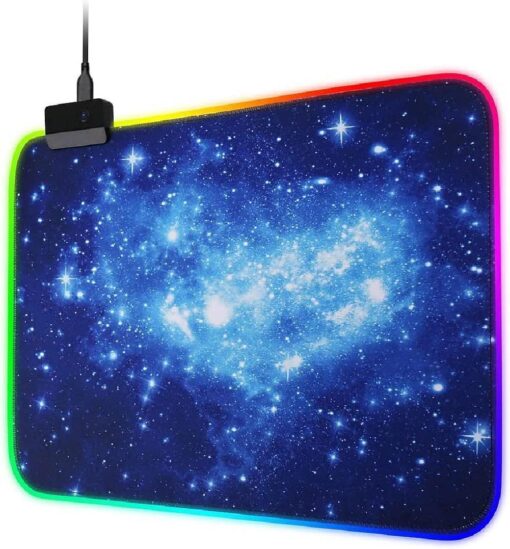 Non-Slip Rubber RGB LED Lighting Mouse Pad Mat - Image 4