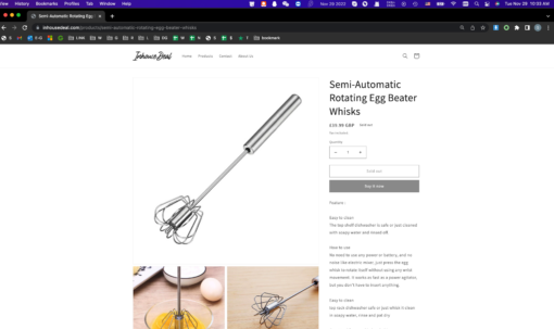 Semi-Automatic Rotating Egg Whisk - Image 6